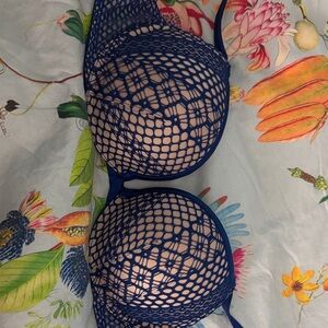 Victoria's Secret Navy Mesh Bra